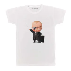 تی شرت بچگانه پرمانه طرح بچه رئیس کد pmt.4190