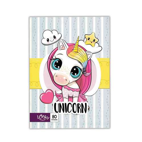 دفتر مشق 80 برگ لوکی طرح فانتزی