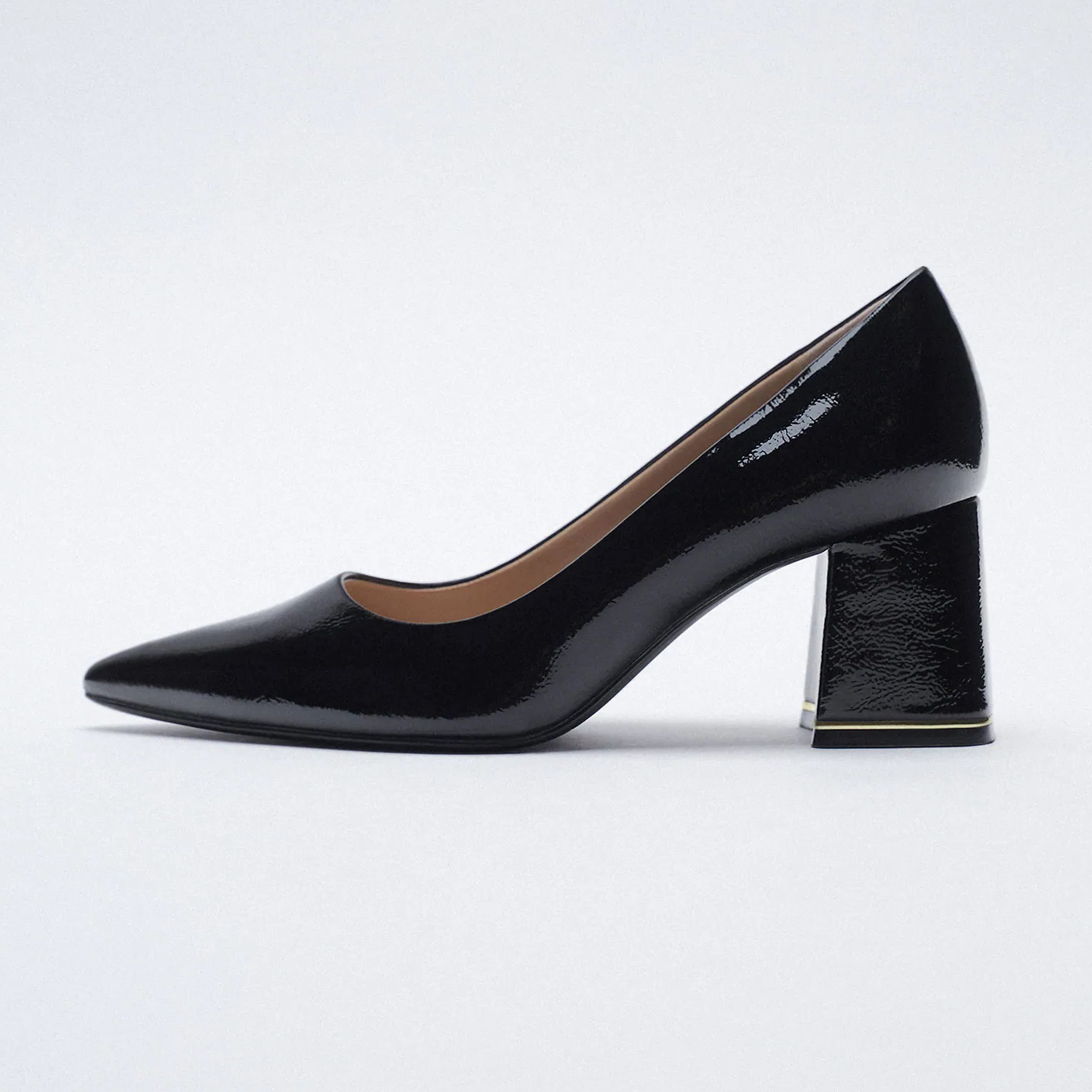 کفش زنانه زارا مدل PATENT FINISH WIDE HEEL - 2207710040