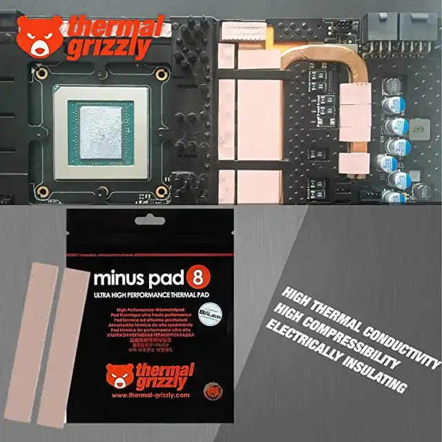 پد سیلیکونی ترمال گریزلی مدل minus pad 8