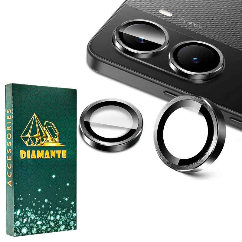 محافظ لنز دوربین فلزی دیامانته مدل Lenz Gn مناسب برای گوشی موبایل شیائومی Poco X7 Pro