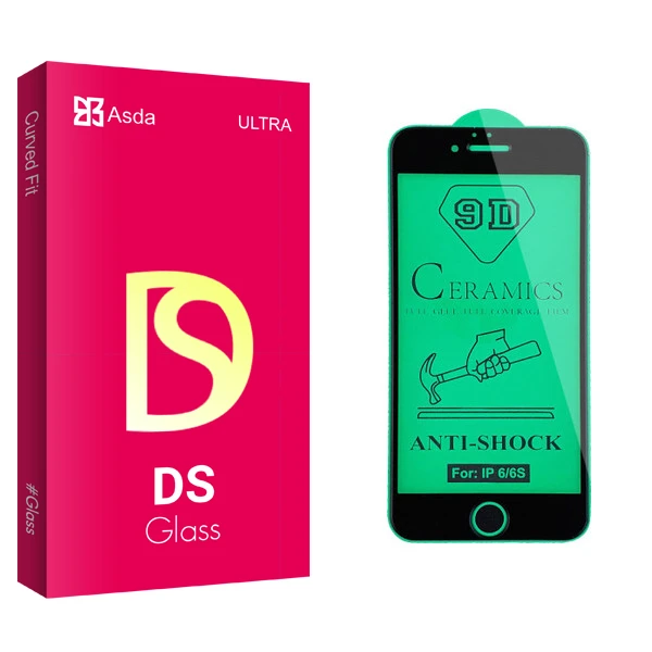 محافظ صفحه نمایش سرامیکی آسدا مدل DS glass مناسب برای گوشی موبایل اپل iPhone 6