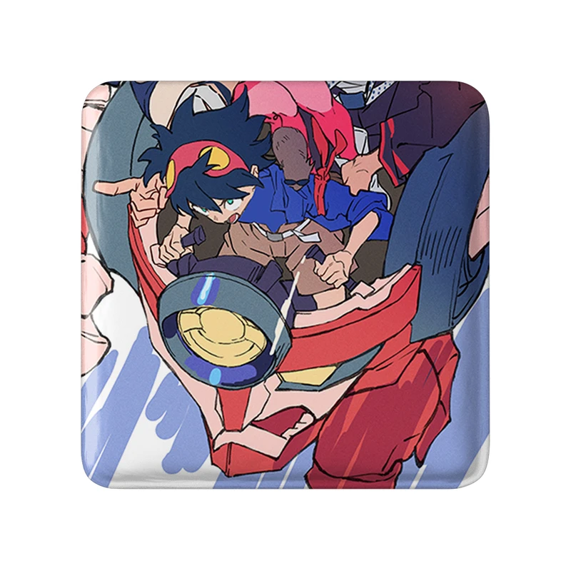 پیکسل خندالو طرح انیمه گورن لاگان مدل مربعی کد 32287