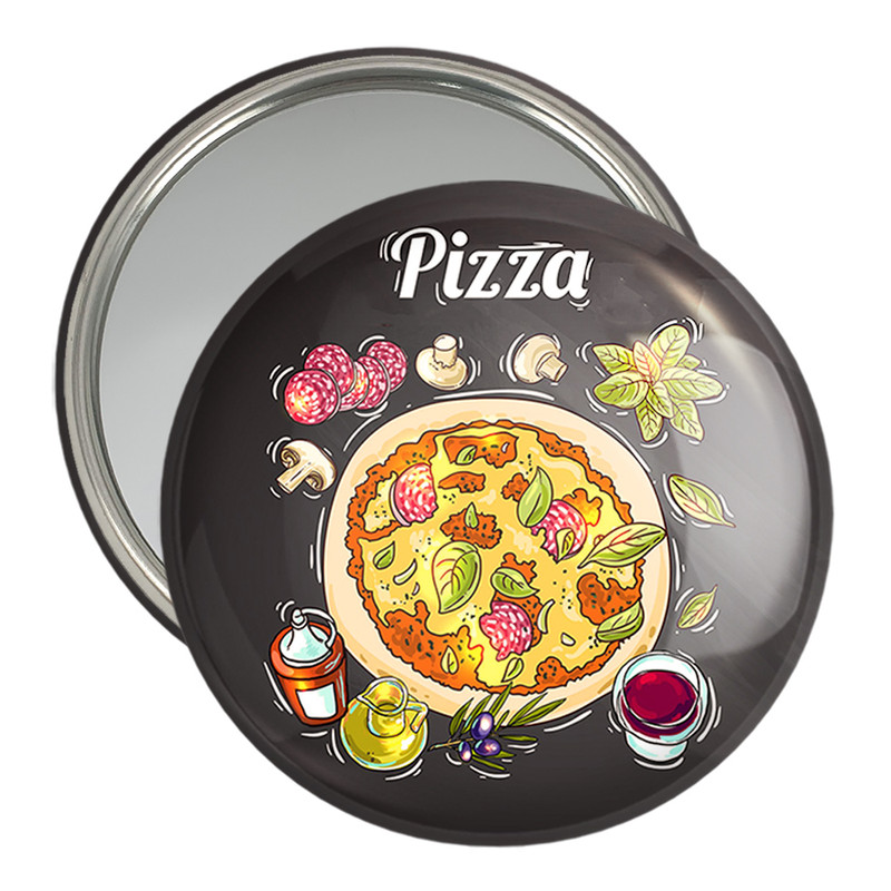 آینه جیبی خندالو مدل پیتزا  Pizza کد 31092
