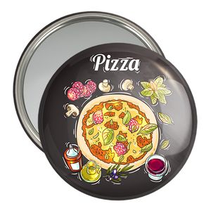 آینه جیبی خندالو مدل پیتزا Pizza کد 31092