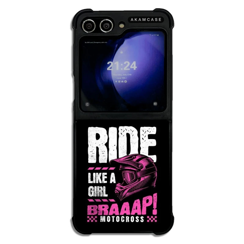کاور آکام مدل AMC-WSGZFLIP5-MOTORCYCLE-22 مناسب برای گوشی موبایل سامسونگ Galaxy Z Flip 5