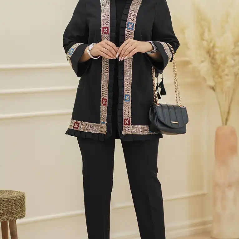 مانتو زنانه السانا مدل پیچک کد 182601