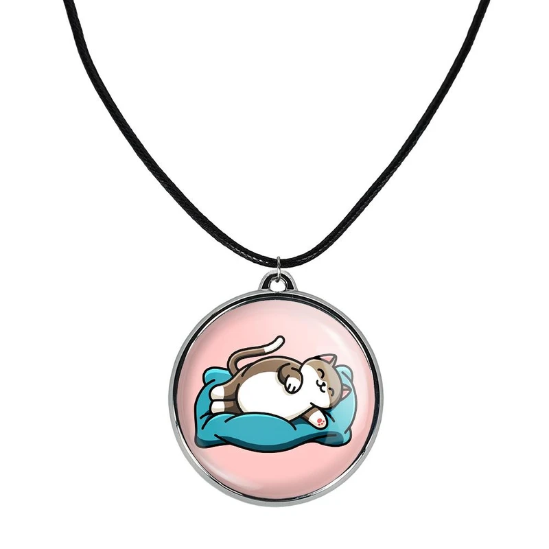 گردنبند خندالو مدل حیوانات بامزه گربه کد 2837728378