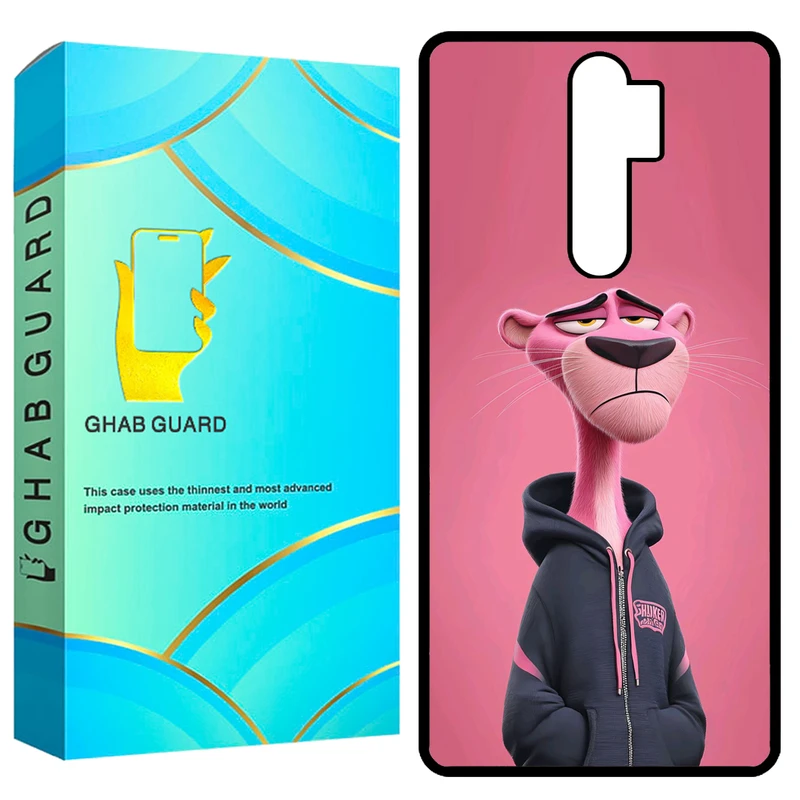 کاور قاب گارد طرح پلنگ صورتی مدل GCHPN8P مناسب برای گوشی موبایل شیائومی Redmi Note 8 Pro