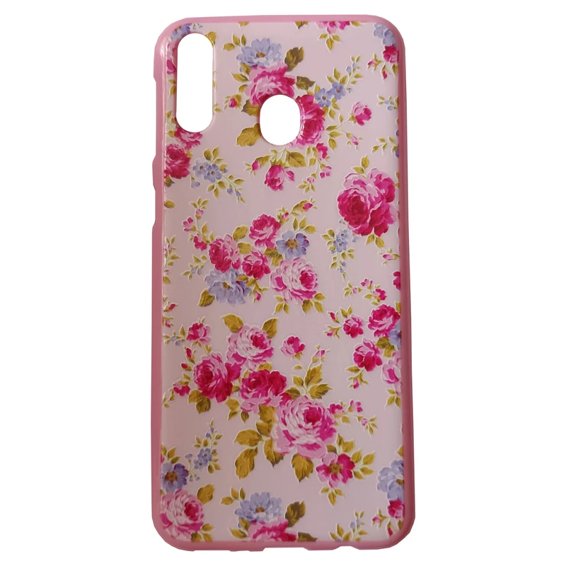 کاور مدل سیلیکونی کد 07 طرح گل مناسب برای گوشی موبایل سامسونگ Galaxy M20