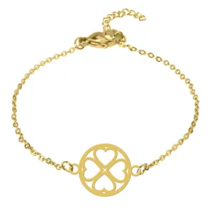 دستبند زنانه هایکا مدل دایره قلب کد zdh26