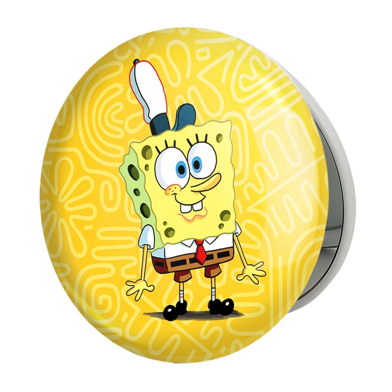 آینه جیبی خندالو طرح باب اسفنجی مدل تاشو کد 4747 