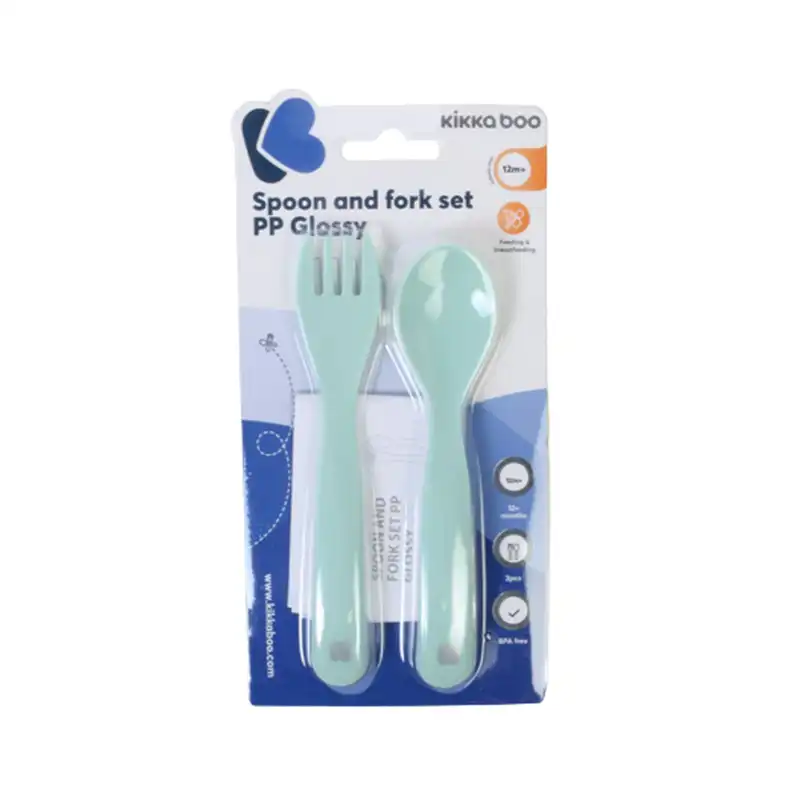 قاشق چنگال کودک کیکابو مدل Kb040102 مجموعه 2 عددی