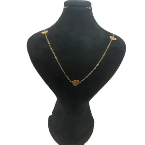 گردنبند زنانه مدل رولباسی قلبی