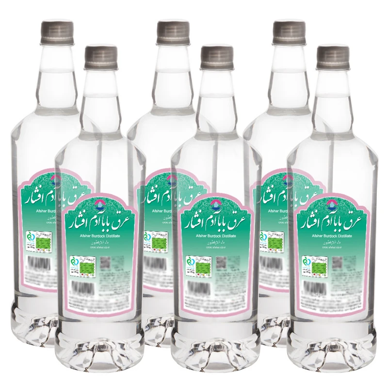 عرق باباآدم افشار - 1 لیتر بسته 6 عددی