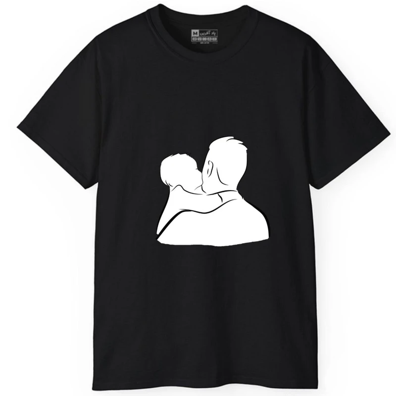 تی‌شرت آستین کوتاه مردانه پاد آفرین مدل پدر پسر کد 1815