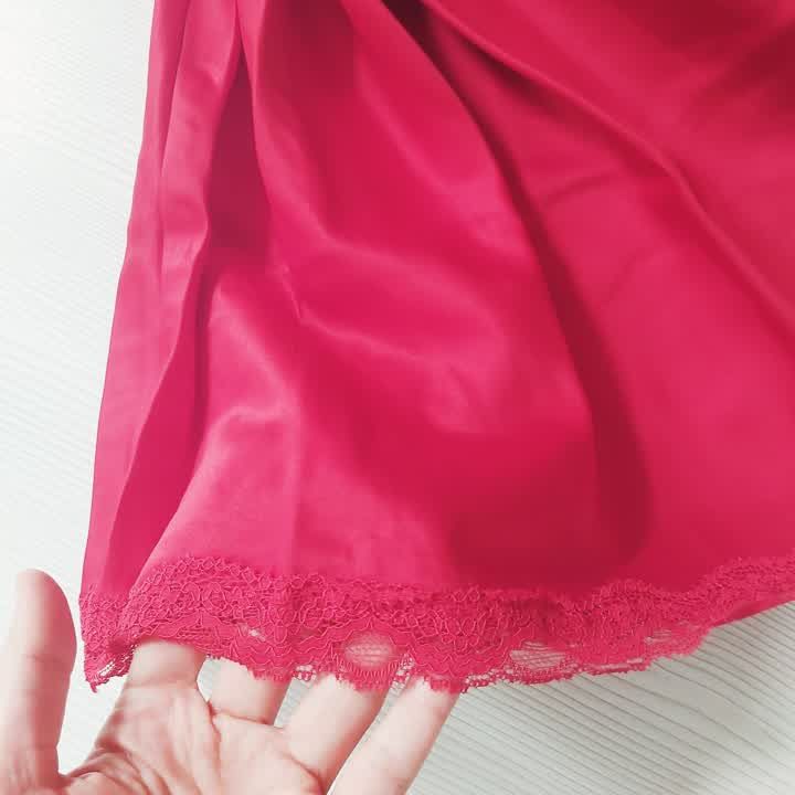 لباس خواب زنانه اسمارا مدل ساتن ابریشم -  - 4