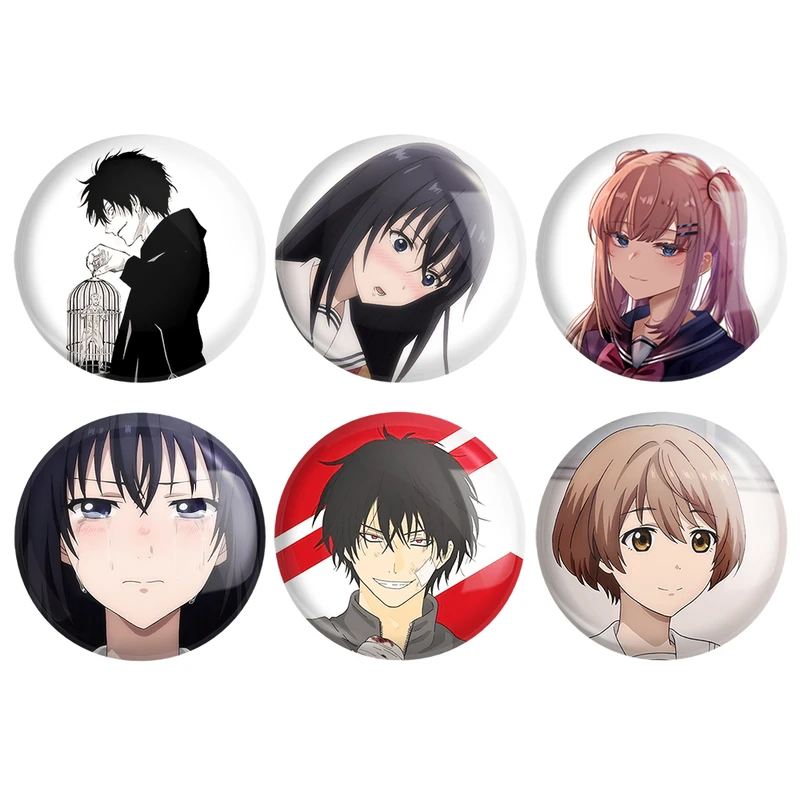 مگنت خندالو طرح انیمه تومو داچی گیم Tomodachi Game کد 1038A مجموعه 6 عددی