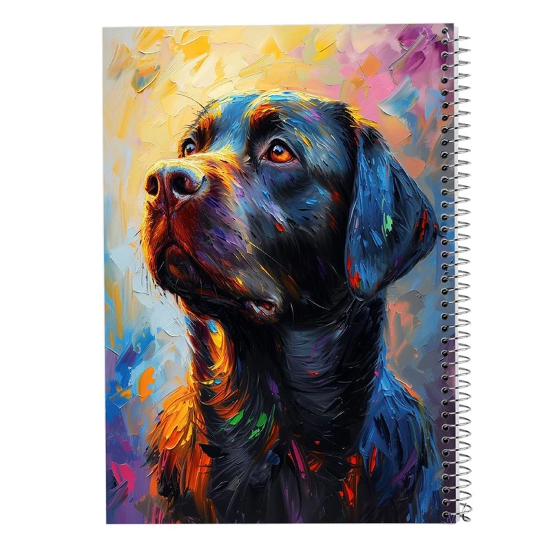 دفتر ژورنال نویسی 50 برگ مدوپد مدل نقطه ای طرح سگ و گربه کد DF17240