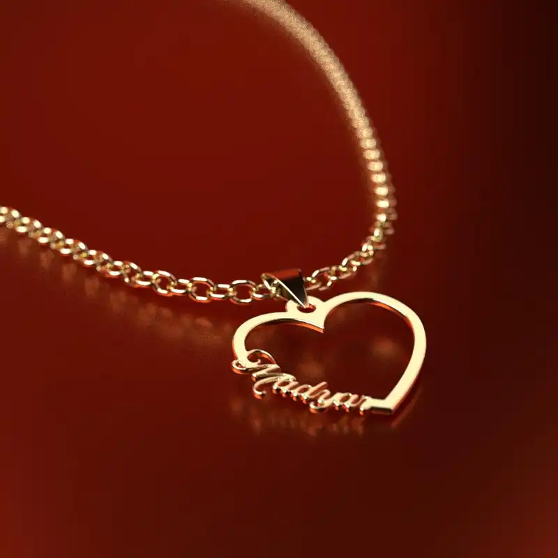 گردنبند طلا 18 عیار زنانه مدوپد مدل اسم مدیار madyar کد GBB12668 به همراه باکس گل رز جاویدان