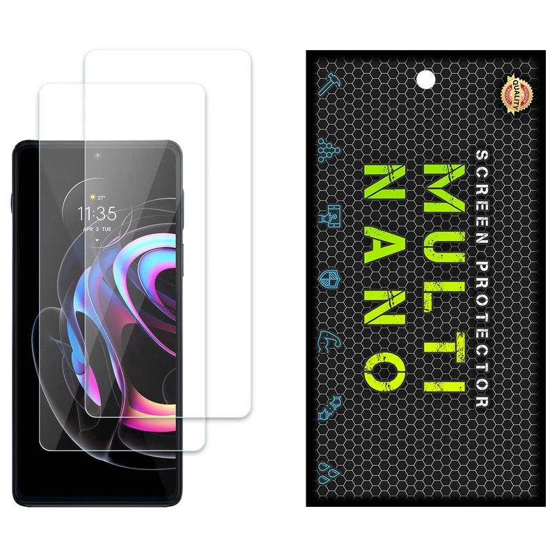 محافظ صفحه نمایش مولتی نانو مدل X-S2N مناسب برای گوشی موبایل موتورولا Edge 20 Pro بسته دو عددی