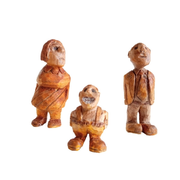 مجسمه مدل خانواده مجموعه سه عددی