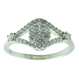 انگشتر نقره زنانه سلین کالا مدل برلیان ce-As312