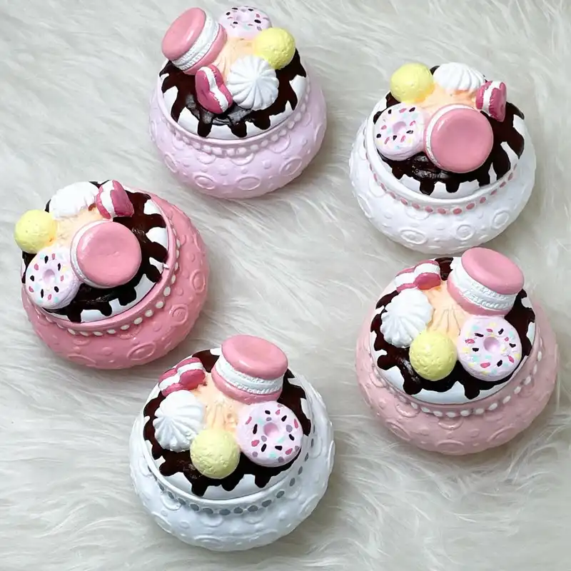 جعبه جواهرات طرح شیرینی ماکارون