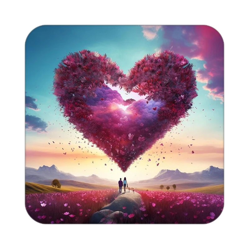 زیر لیوانی کاکتی مدل عاشقانه کد mp13537