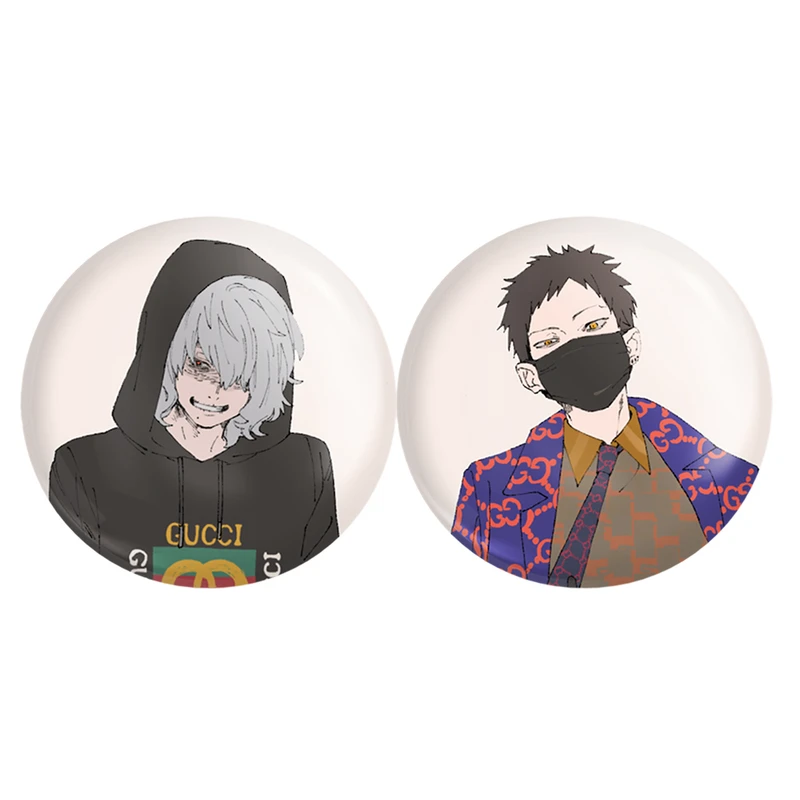 مگنت خندالو مدل تومارو و کای انیمه توکیو ریونجرز Tokyo Revengers کد A200 مجموعه 2 عددی