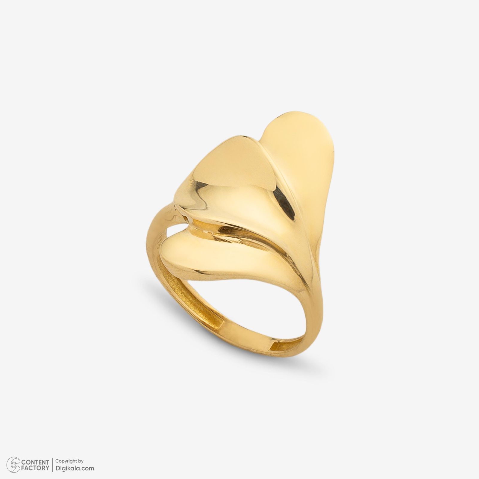 انگشتر طلا 18 عیار زنانه گلدم مدل R348003 سایز 54 -  - 6