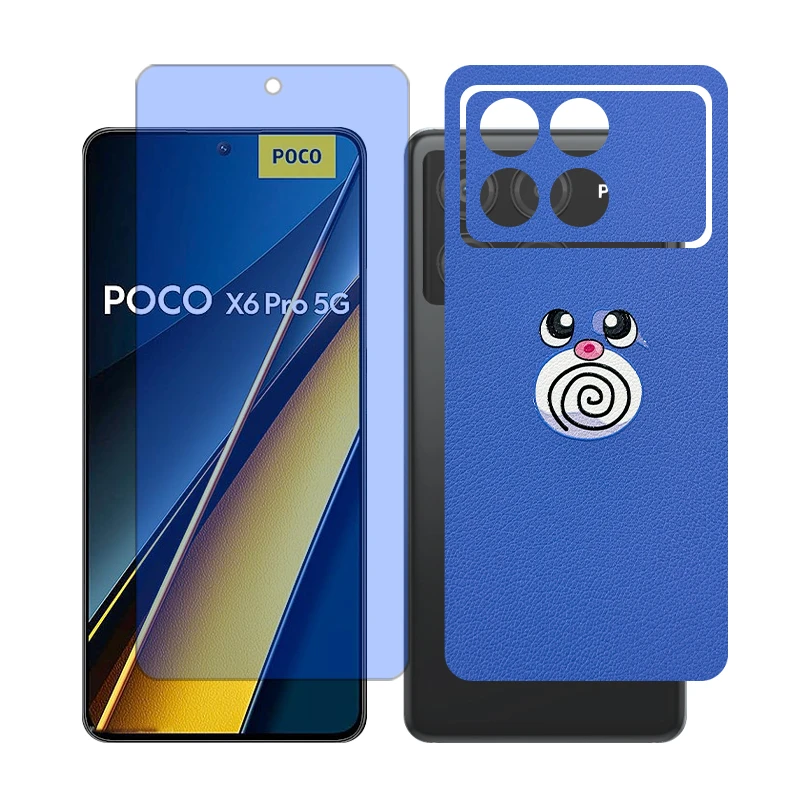 محافظ صفحه نمایش بلو کات گلس مدل Together مناسب برای گوشی موبایل شیائومی Poco X6 Pro به همراه برچسب پوششی پشت گوشی