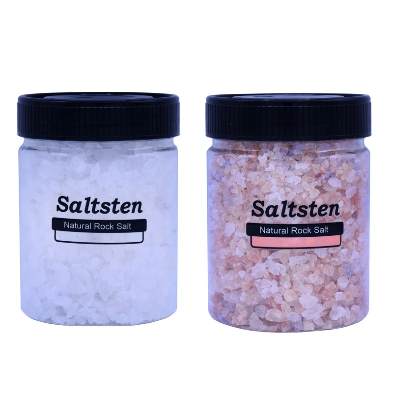 نمک کریستال میکس و دلنمک سالتستن - 500 گرم بسته 2 عددی