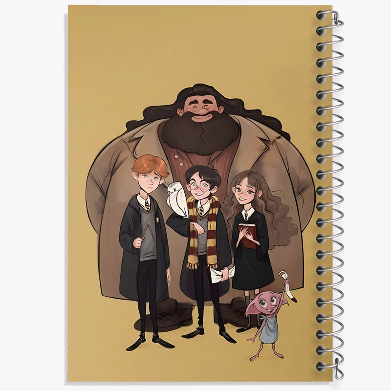 دفتر ژورنال نویسی 50 برگ خندالو مدل نقطه ای طرح هری پاتر (Harry Potter) کد N2464