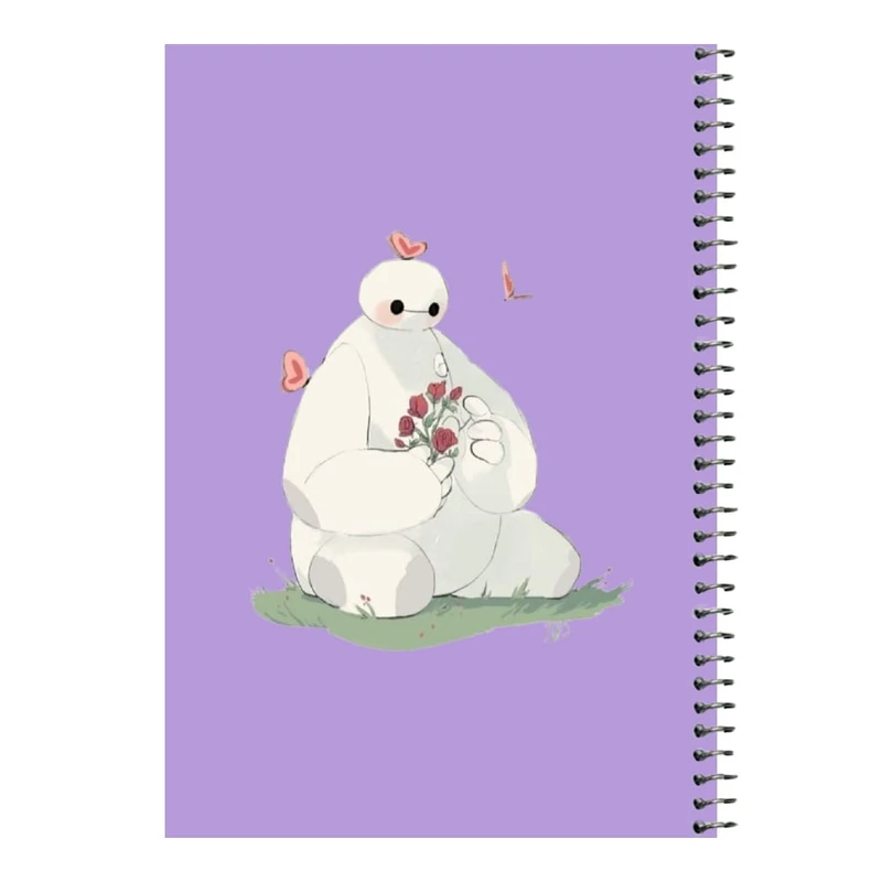 دفتر مشق 80 برگ اس جی مدل بیمکس و گل     