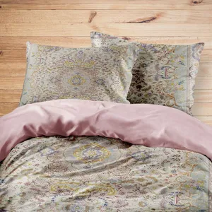 سرویس روتختی مدوپد طرح فرش تبریز مدل C-Tabriz27 یک نفره 4 تکه