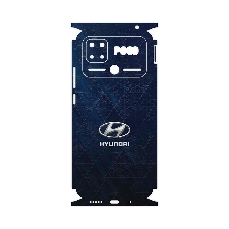 برچسب پوششی ماهوت مدل Hyundai_Logo-FullSkin مناسب برای گوشی موبایل شیائومی Poco C40