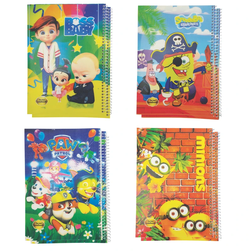 دفتر مشق 50 برگ فانتزی طرح پسرانه بسته 8 عددی