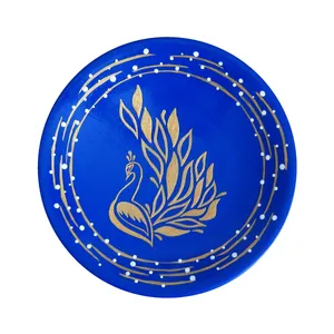 بشقاب دیوارکوب سفالی مدل طاووس کد S 045