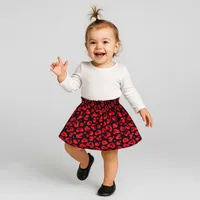 دامن دخترانه دل آویز مدل T355