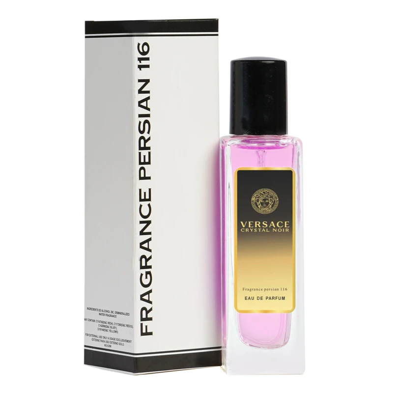 ادوپرفیوم زنانه فراگرنس پرشیا 116 مدل ورساچه کریستال نویر با رایحه معتدل حجم 35 میلی‌لیتر