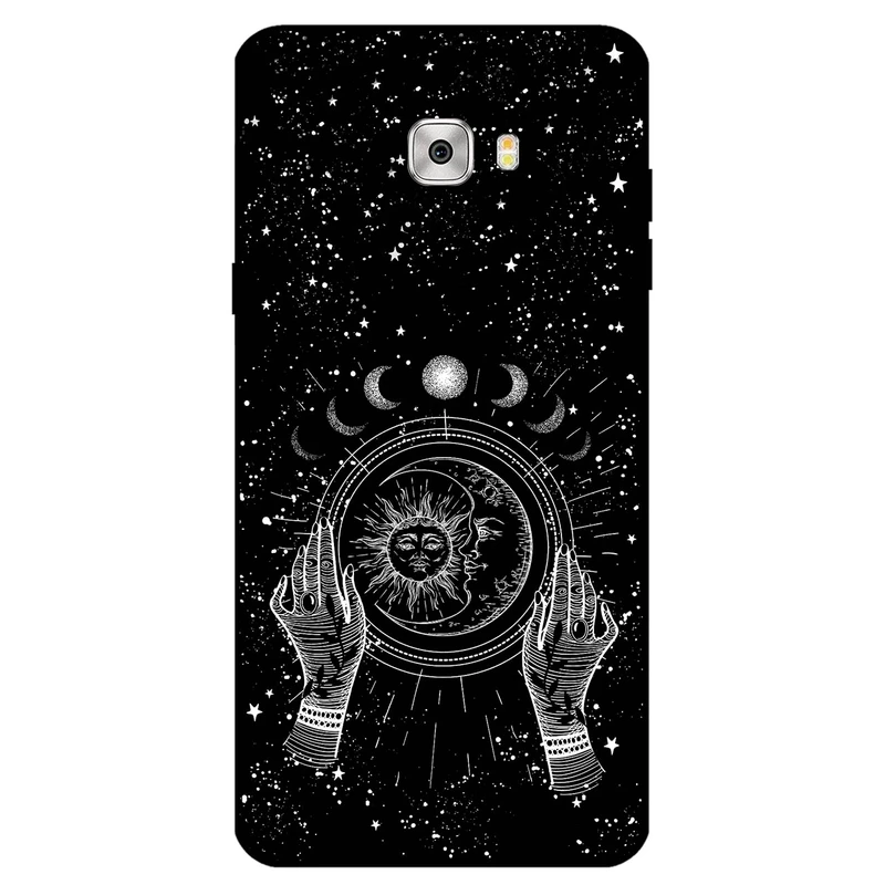 کاور مگافون طرح ماه و خورشید مدل 1892 مناسب برای گوشی موبایل سامسونگ Galaxy C7