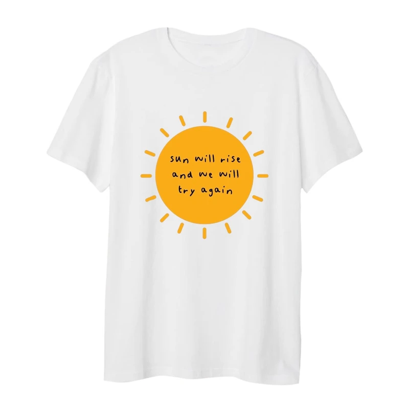 تی شرت لانگ آستین کوتاه زنانه مدل خورشید