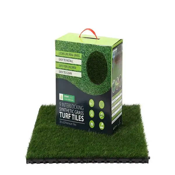 چمن مصنوعی ایرانیان سونار
 مدل تایلی SANA، هر قطعه 30x30 سانتی متر بسته 9 عددی