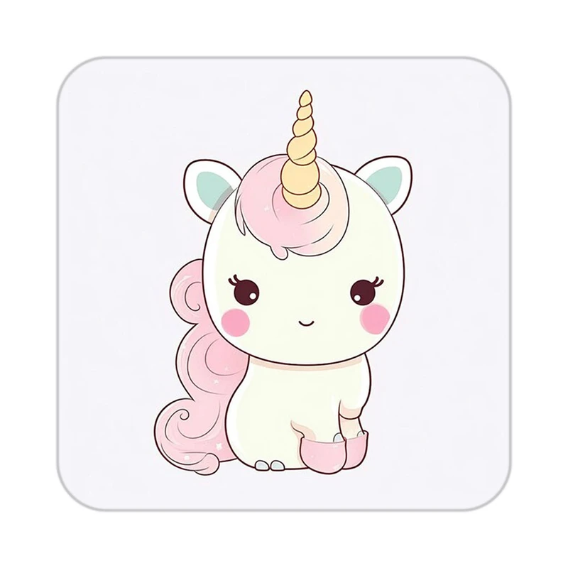 زیر لیوانی کاکتی طرح اسب تک شاخ و یونیکورن مدل mp31326