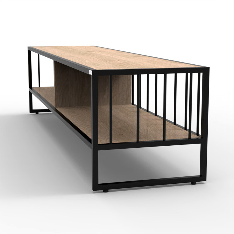 میز تلویزیون هیراد مدل TV137-MDF مناسب برای تلویزیون تا 75 اینچ