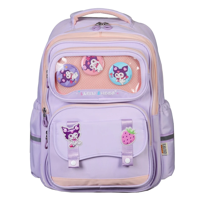 کوله پشتی مدرسه مدل کرومی توت فرنگی