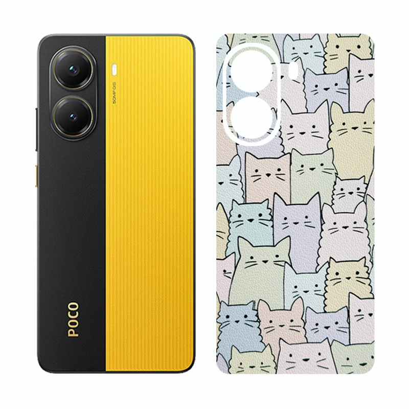 برچسب پوششی ریمکس مدل Cover طرح گربه مناسب برای گوشی موبایل شیائومی Poco X7 Pro
