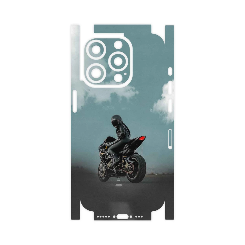 برچسب پوششی ماهوت مدل Motorcycling-FullSkin مناسب برای گوشی موبایل اپل iPhone 15 Pro