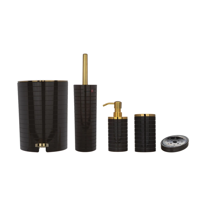 ست سرویس بهداشتی 5 تکه کنتراست کد 03Brown